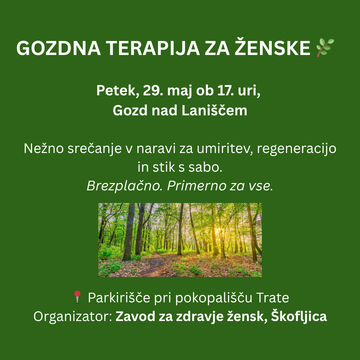 GOZDNA TERAPIJA ZA ŽENSKE 29maj26